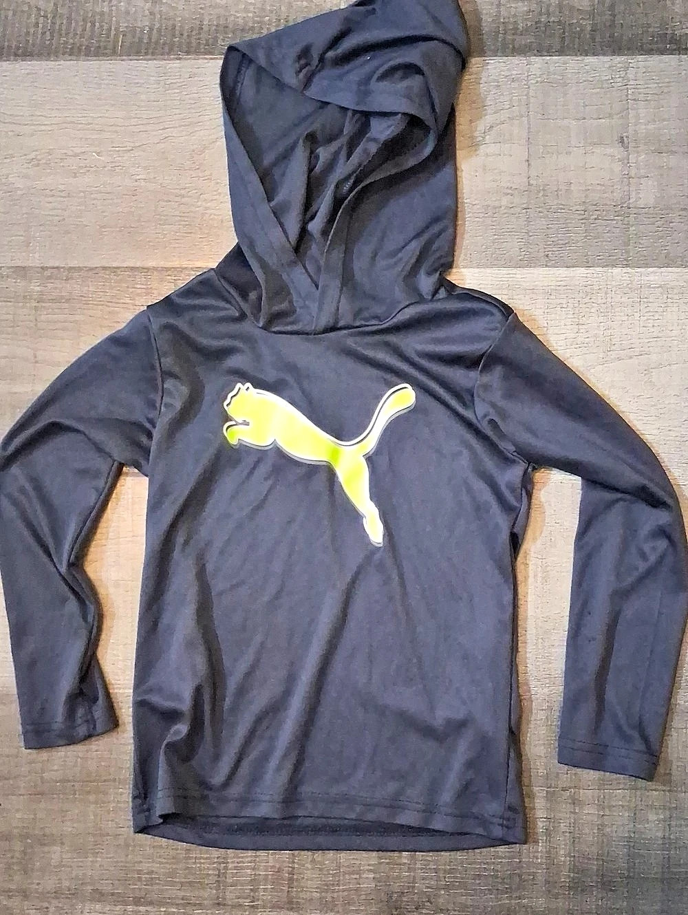 Puma Toddler Essentials Logo Hoodie Boys Size 4 Black